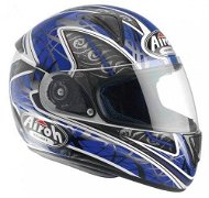 AIROH LEOX TRIBAL LXT18 - Full-Face Helmet, Blue - Motorbike Helmet