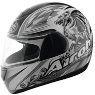 AIROH SPEED FIRE GRIFO SPF17 - Full-Face Helmet, Grey - Motorbike Helmet