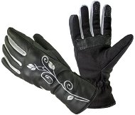 CAPPA RACING Lady, Leather, Black/White - Motorcycle Gloves