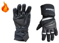 CAPPA RACING Estoril, Leather, Black/White - Motorcycle Gloves