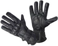 CAPPA RACING Aragon, Leather, Black - Motorcycle Gloves