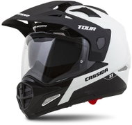 CASSIDA Helmet Tour 1.1 Dual, CASSIDA (White/Black/Black Matt Visor, Plexi with Preparation for Pinlock) - Motorbike Helmet