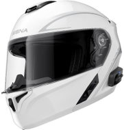 SENA Helmet with Headset Outrush R, (Glossy White) - Motorbike Helmet