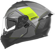 NOX Helmet N302S Torque, (Black-grey Matt, Neon Yellow) - Motorbike Helmet