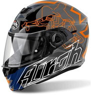 AIROH STORM BIONIKLE STBI32 - Grey Integral - Motorbike Helmet
