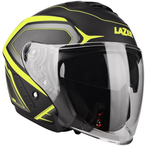 LAZER TANGO HEXA (black/yellow/matte) - Scooter Helmet - Main image