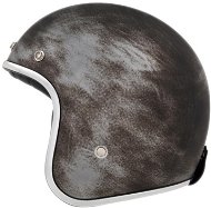 NOX N242 (stříbrná matná/efekt broušeného kovu) - Helma na skútr