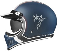 NOX PREMIUM SEVENTY NINE (blue matt) - Motorbike Helmet