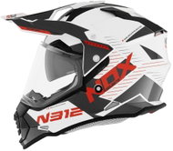 NOX N312 EXTEND (white-red) - Motorbike Helmet