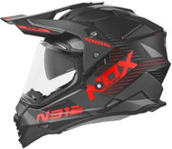 NOX N312 EXTEND (black matt, red) - Motorbike Helmet