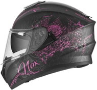 NOX N918 BLOOM (matte black, pink) - Motorbike Helmet