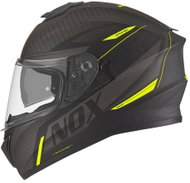 NOX N918 META (black matt, neon yellow) - Motorbike Helmet