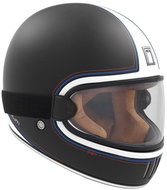 NOX PREMIUM RAGE SPITFIRE (black matt/blue/white) - Motorbike Helmet