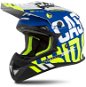 CASSIDA CROSS CUP (matt blue/white/fluo yellow/black/grey) - Motorbike Helmet