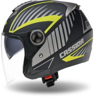 CASSIDA MAGNUM (black matt/grey/yellow fluo) - Scooter Helmet