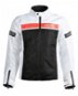 YOKO GARTSA biela/čierna/oranžová - Motorkárska bunda