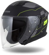 CASSIDA přilba Jet Tech RoxoR (černá matná/žlutá fluo/šedá) 2023  - Motorbike Helmet
