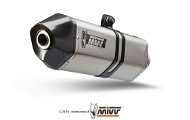 Mivv Speed Edge Stainless Steel / Carbon Cap for Triumph Speed Triple (2016 >) - Exhaust Tail Pipe