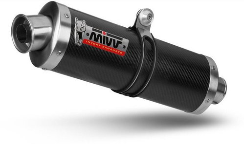Mivv Oval Carbon for Yamaha YZF 600 R6 (2003 > 2005) - Exhaust Tail Pipe - Main image