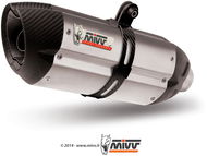 Mivv Suono Stainless Steel / Carbon Cap for BMW K 1200 R / S / GT (2005 > 2008) - Exhaust Tail Pipe