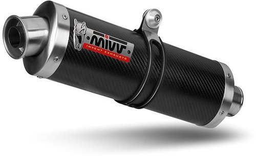 Mivv Oval Carbon for Honda XRV 750 Africa Twin (1993 > 2002) - Exhaust Tail Pipe - Main image