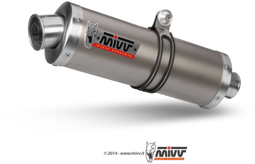 Mivv Oval Titanium Big for Kawasaki ZX-6 R (2002 > 2002) - Exhaust Tail Pipe - Main image