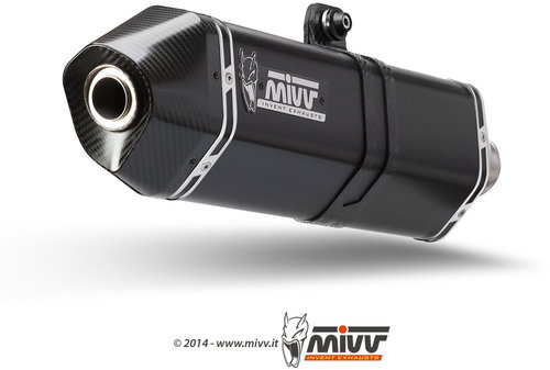 Mivv Speed Edge Black Stainless Steel for Moto Guzzi Breva 1200 (2007 > 2011) - Exhaust Tail Pipe - Main image