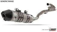 Mivv Oval Stainless Steel / Carbon Cap for Yamaha WR 125 R/X (2009 > 2016) - Exhaust Tail Pipe