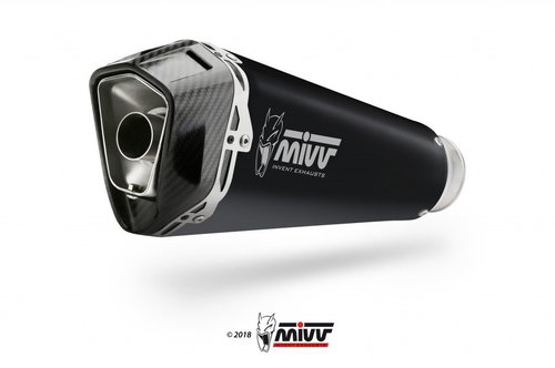 Mivv Delta Race Black Stainless Steel for Suzuki GSX-R 1000 (2017 >) - Exhaust Tail Pipe - Main image