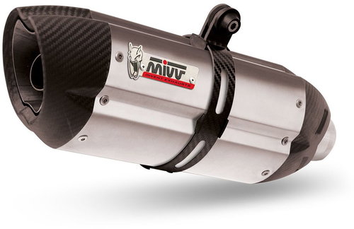 Mivv Suono Stainless Steel / Carbon Cap for Yamaha YZF 600 R6 (2017 >) - Exhaust Tail Pipe - Main image