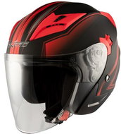 A-PRO YORK RD MT red open jet helmet - Scooter Helmet