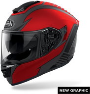 AIROH ST.501 TYPE ST5T55 - red integral motorcycle helmet - Motorbike Helmet