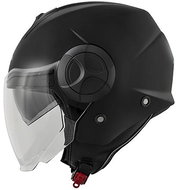 KAPPA KV37 SOLID - open black jet moto helmet - Scooter Helmet