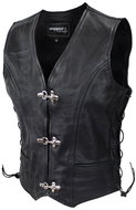 CAPPA RACING Women's leather vest MONTEREY - Motorcycle Vest