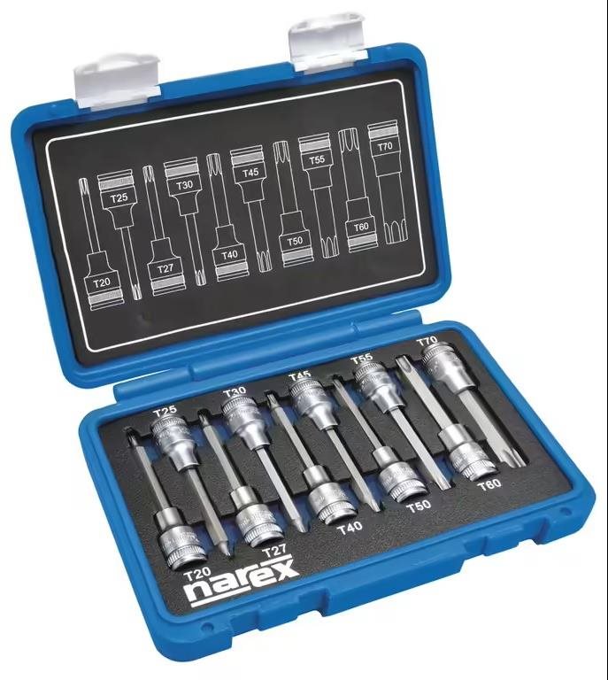 NAREX 443000962 Dugókulcsfej készlet 1/2" TORX