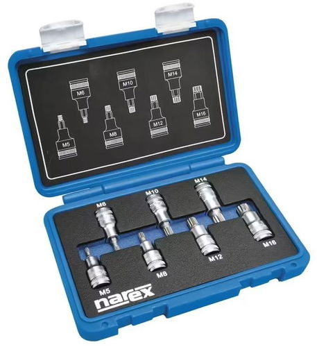 NAREX 443000959 Sada hlavic 1/2" zástrčných XZN - Nástrčná hlavice - Hlavní obrázek