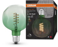 OSRAM grüne Vintage-LED-Glühbirne E27 4,5 W GLOBE, warmweiß - LED-Birne