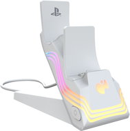 PDP Afterglow Wave Dual Charger - White - PS5 - Battery Charging Station