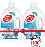 SAVO White linen 2 × 2.5 l (100 washes) - Washing Gel