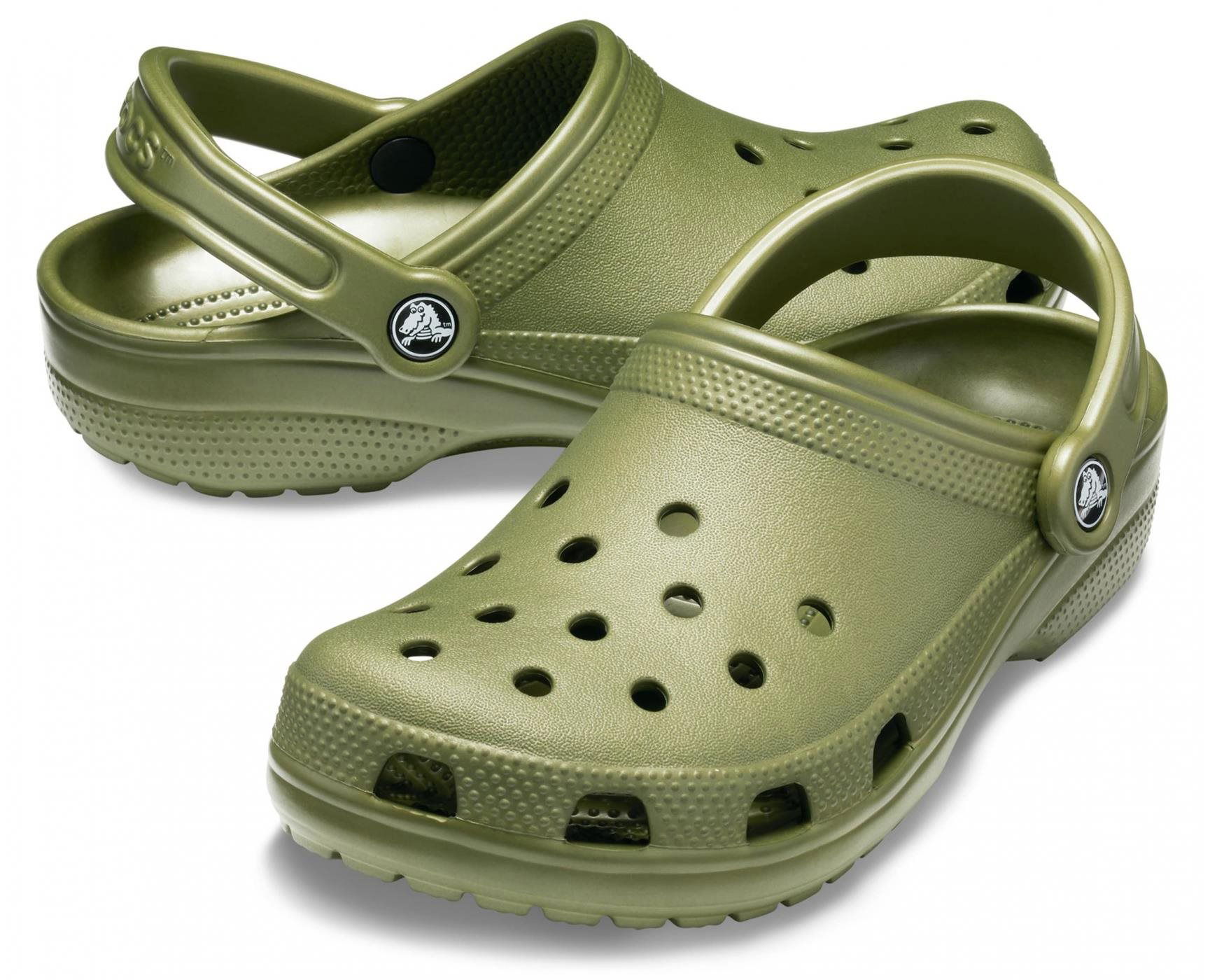 Military store green crocs