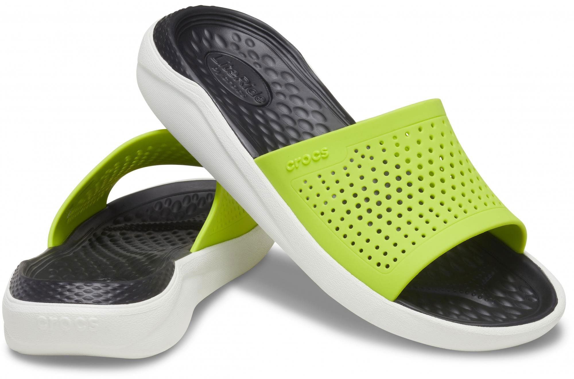 CROCS LiteRide Slide yellow EU 45 46 US M11 280 mm Slippers