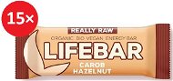 Lifefood Lifebar tyčinka karobová s lieskovými orieškami BIO – 15 ks - Raw tyčinka