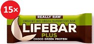 Lifefood Lifebar Plus chocolate with BIO protein - 15 pcs - Raw Bar Organic