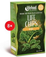 Lifefood LIFE CHIPS z kelu kučeravého RAW BIO – 8 ks - RAW zeleninové chipsy BIO