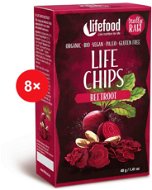 Lifefood LIFE CHIPS from red beet RAW BIO - 8 pcs - Raw vegetable chips BIO