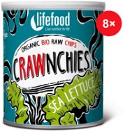 Lifefood Crawnchies s morským šalátom  RAW  BIO – 8 ks - RAW chipsy BIO