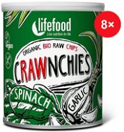 Lifefood Crawnchies with Spinach RAW BIO - 8 pcs - Raw chips BIO