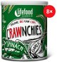 Lifefood Crawnchies so špenátom  RAW  BIO – 8 ks - RAW chipsy BIO