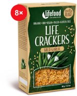 Lifefood CRACKERS with Bear Garlic RAW BIO - 8 pcs - Crackers