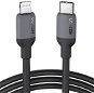 Dátový kábel UGREEN USB-C to Lightning Silicone Cable 1m (Black) - Datový kabel